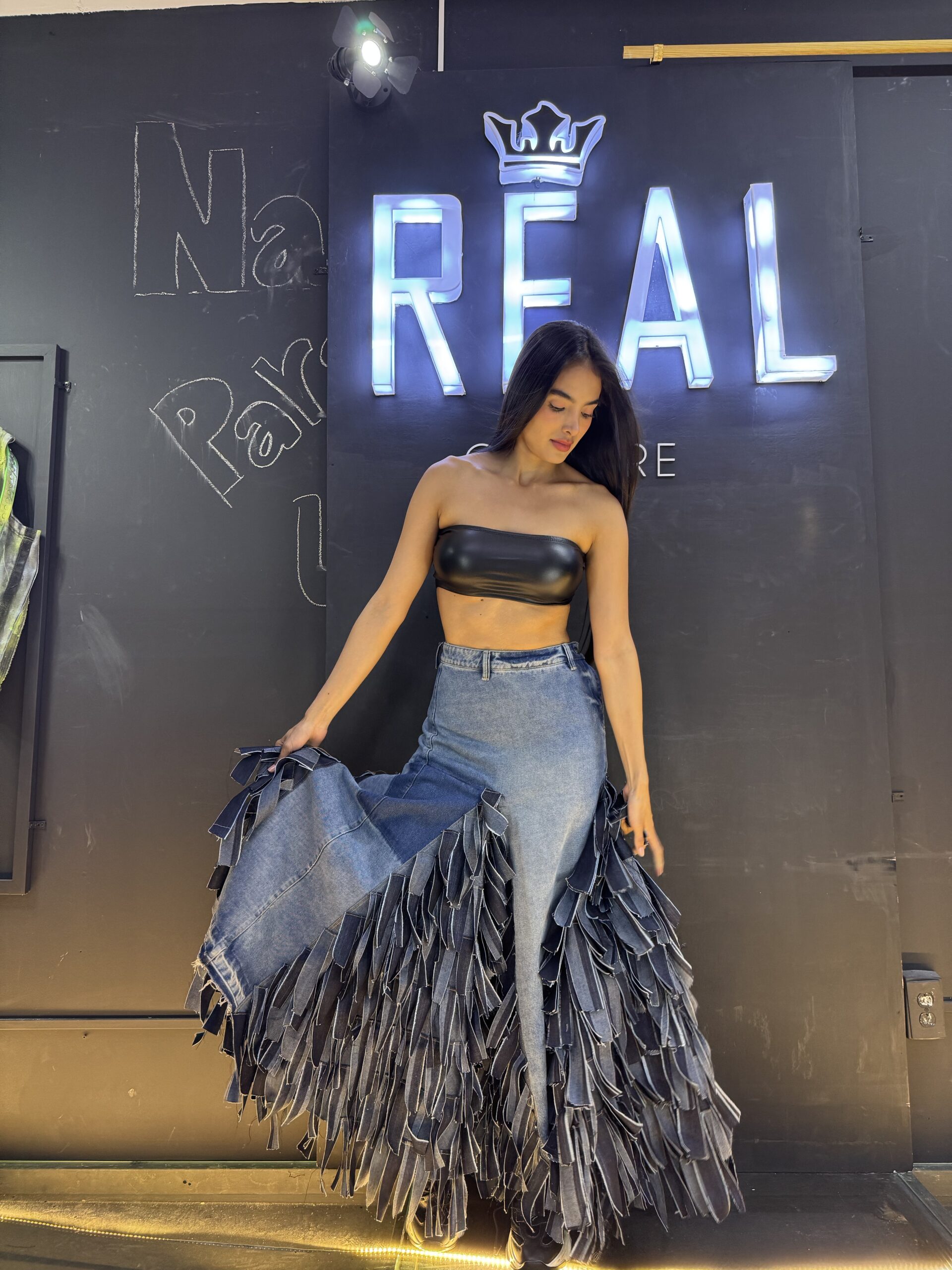 Cascada Fringe Maxi Skirt